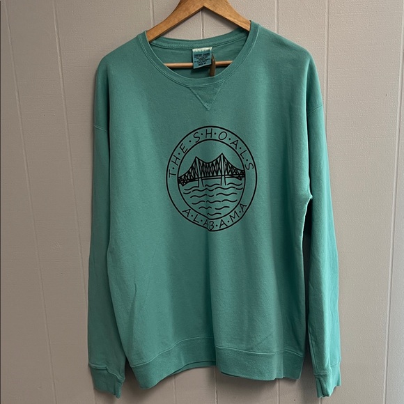 Comfort Colors Tops - NWT Comfort Colors The Shoals Alabama Sweatshirt XL Teal